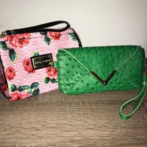Two wristlet bags